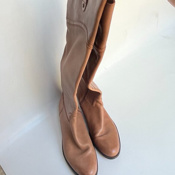 Corso Como Classic Women's Tall Knee High Camel New Leather Boots, Size 10M - Picture 7 of 15